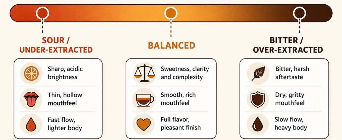 The Espresso Taste Map: Reading Sour, Bitter, and Balanced Shots